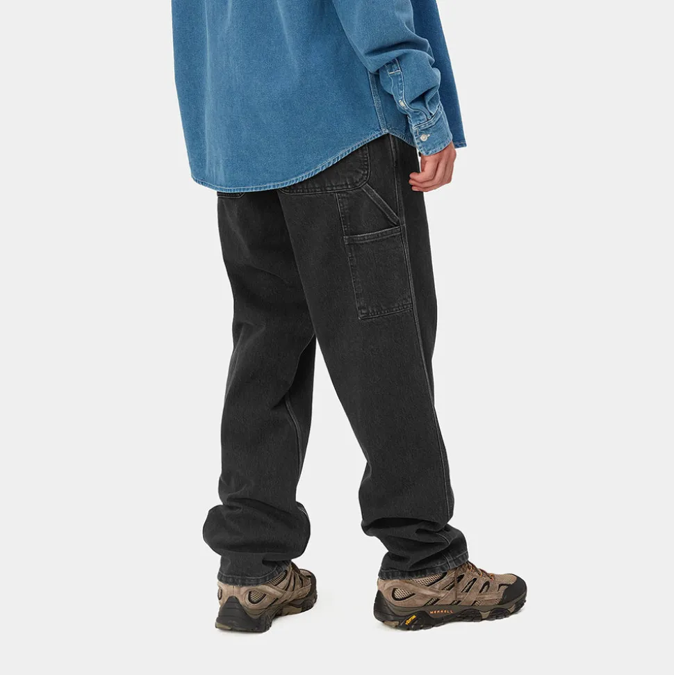 Homme Carhartt WIP Jeans-- Single Knee Pant - Noir