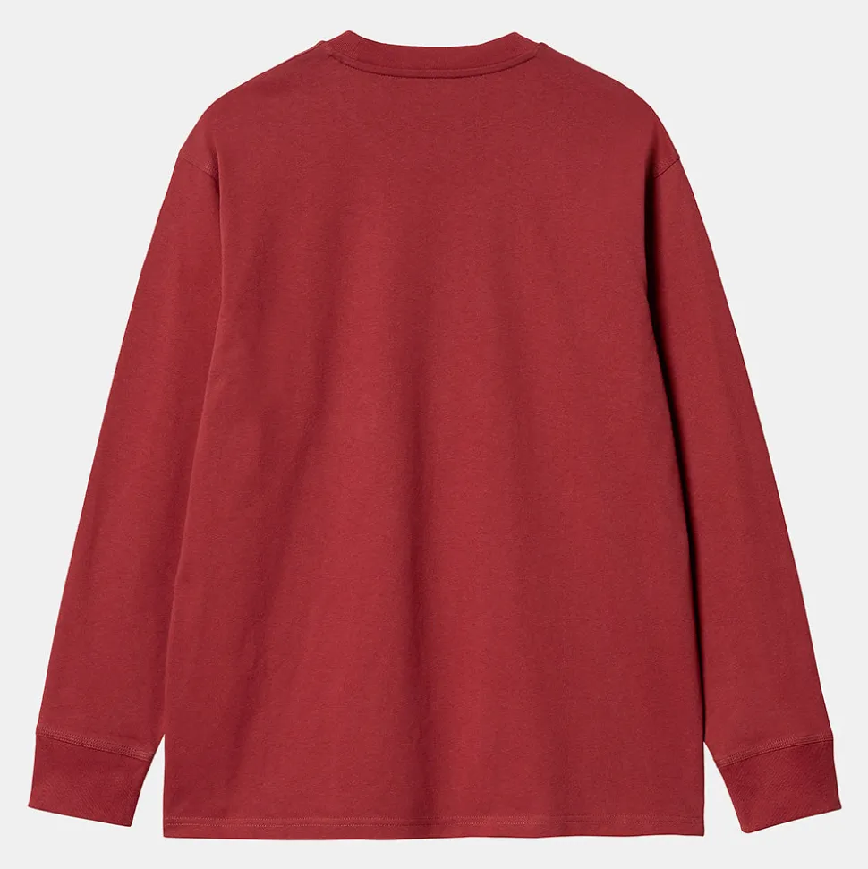 Homme Carhartt WIP Sweats-- T-Shirt American Script - Rouge