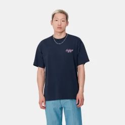 Homme Carhartt WIP T-shirts-- T-Shirt Friendship - Bleu