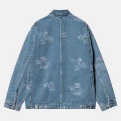 Homme Carhartt WIP Vestes-- Veste Stamp - Bleu