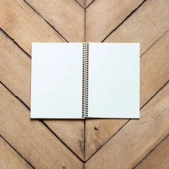 1407 IMPRIMERIE DU MARAIS Écriture-Carnet A5 à spirale - Kraft & Rouge
