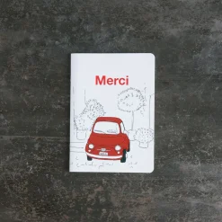 2176 ESPACE GRAPHIC Écriture-Carnet A5 Merci - Fiat 500