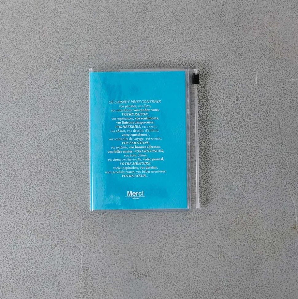 960 MARKS KAMOI Écriture|L'esprit Merci-Carnet Merci - Bleu canard