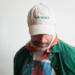 Femme M05 Casquettes & Bobs|Casquettes & Bobs-Casquette unisexe brodée Non Merci - Écru