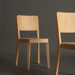 2130 LIVONI Chaises-Chaise années 30 - Naturel