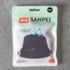 1588 LEGAMI Parapluies-Chapeau de pluie pliable - Noir