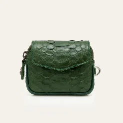 Femme Claris Virot Porte Monnaie|Porte Monnaie-- Porte Monnaie Karl - Vert Python