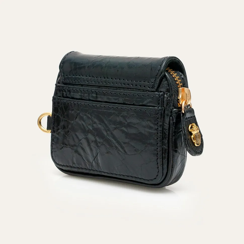 Femme Claris Virot Porte Monnaie|Porte Monnaie-- Porte-Monnaie Karl - Noir Vintage