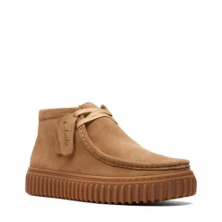 Homme Clarks Derbies-- Torhill Hi - Beige