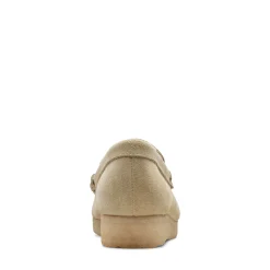 Femme Clarks Derbies-- Wallabee Loafer - Maple Suede