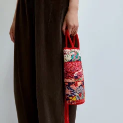 Femme Cordera Pantalons-- Pantalon Velours Baggy - Marron