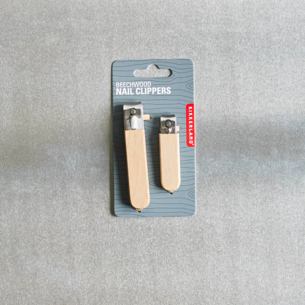 163 KIKKERLAND Accessoires De Salle De Bain|Salle De Bain : Esprit Japonais-Coupes-ongles en bois