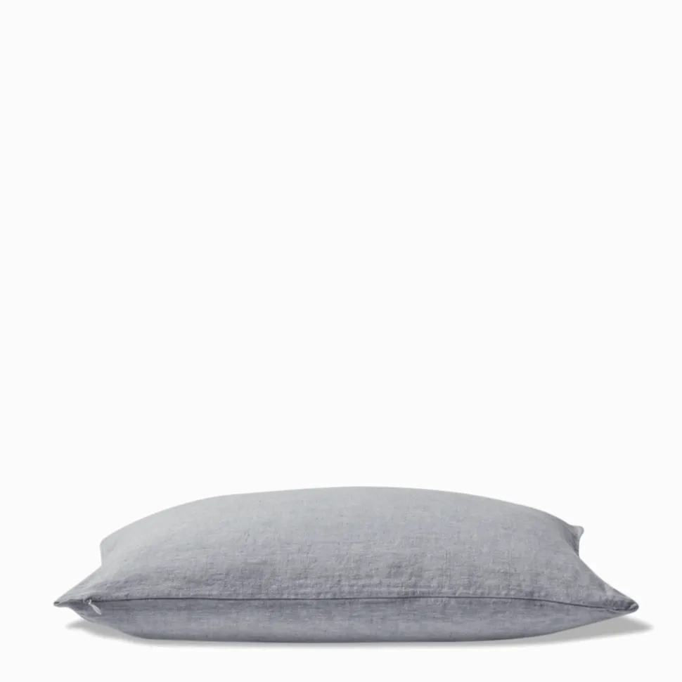 200 LINTEX Coussins|Coussins Épais-Coussin épais en lin - Chambray Bleu