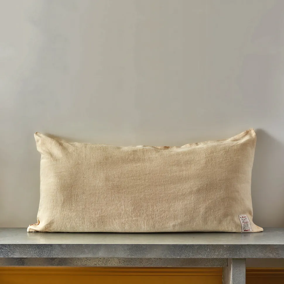 200 LINTEX Coussins|Coussins Épais-Coussin épais en lin - Chambray Jaune