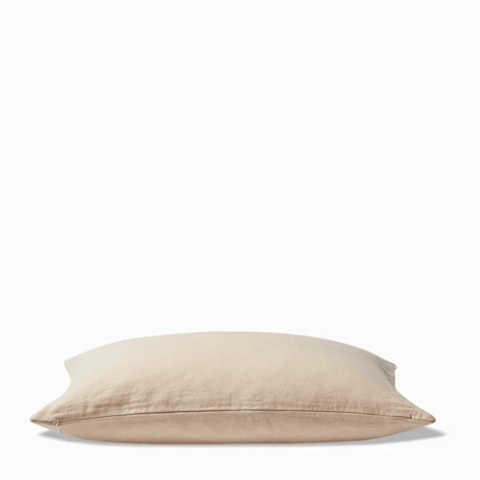 200 LINTEX Coussins|Coussins Épais-Coussin épais en lin - Chambray Jaune