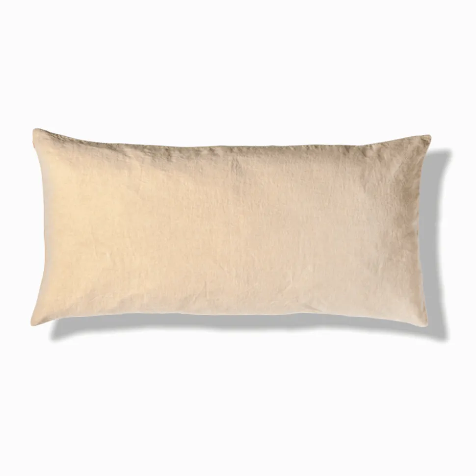 200 LINTEX Coussins|Coussins Épais-Coussin épais en lin - Chambray Jaune