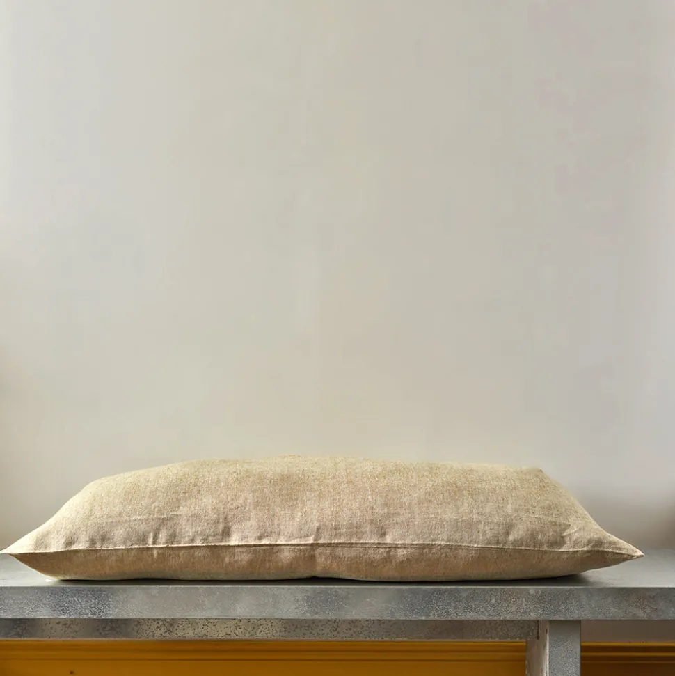 200 LINTEX Coussins|Coussins Épais-Coussin épais en lin - Chambray Jaune