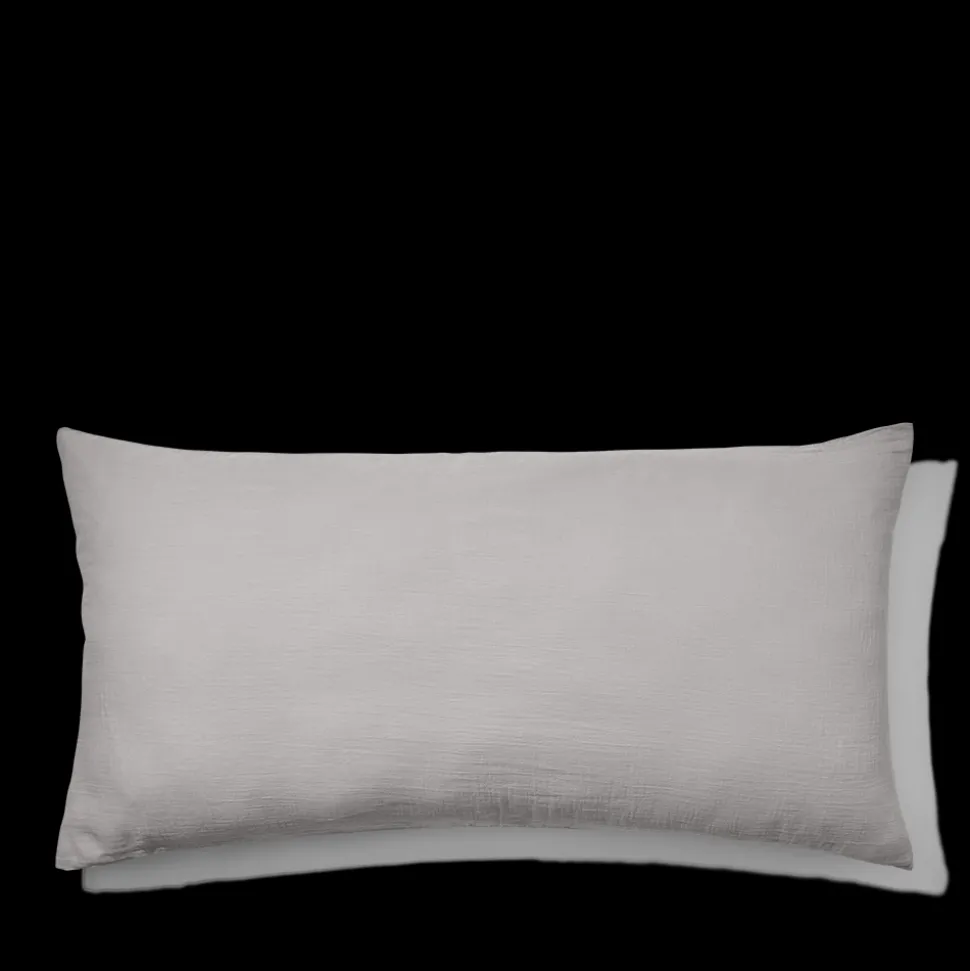 2100 GAZEX Coussins|Coussins Rectangles-Coussin rectangle en gaze de coton - Gris de Paris
