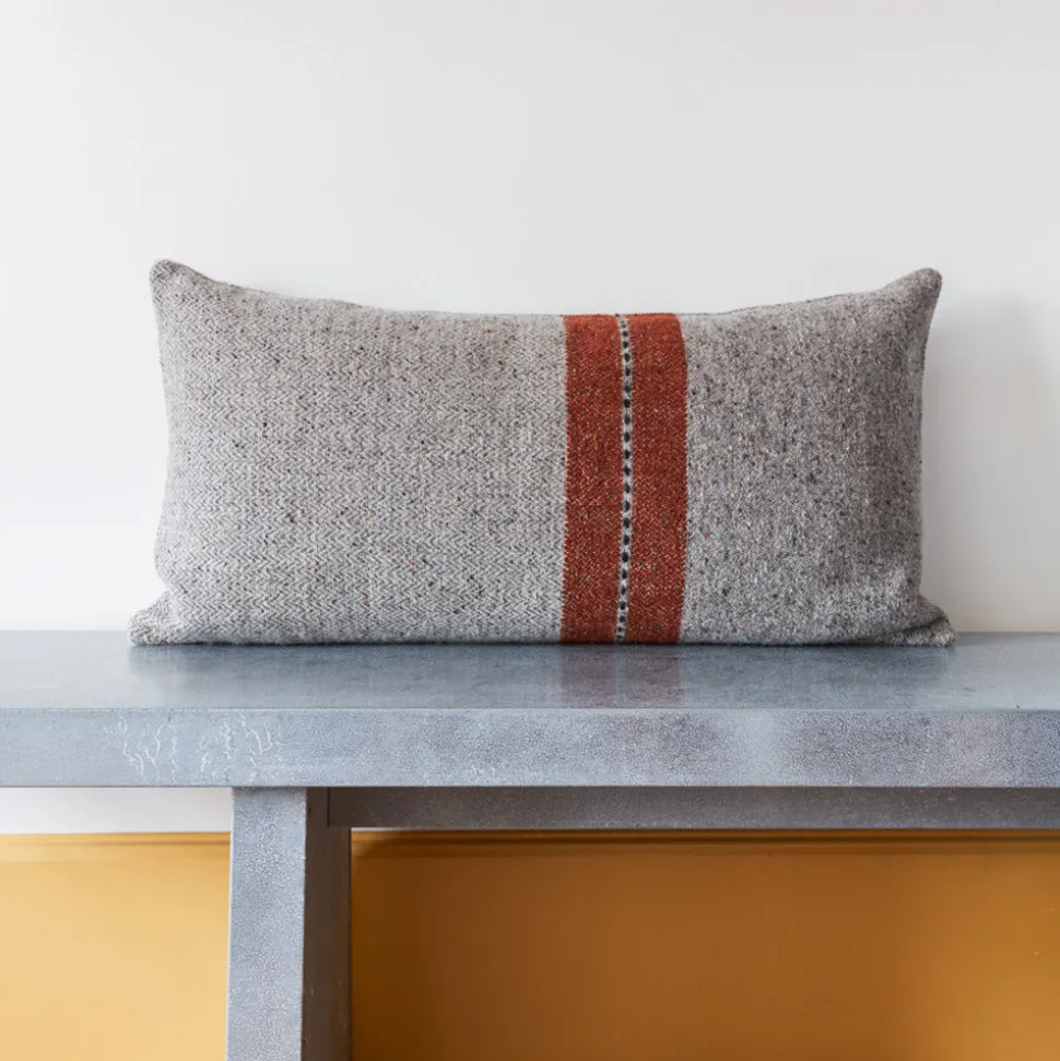 631 LIBECO Coussins-Coussin rectangulaire Montana - Gris