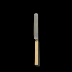 682 FUNDACION ARTESANIA G Coutellerie|Couteaux-Couteau carré avec manche en buis - Marron Clair