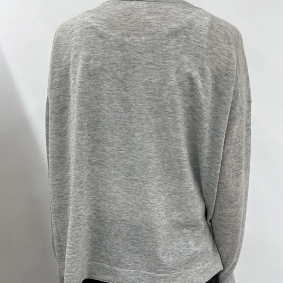 Femme CT Plage Mailles-- Pull Fin - Gris Clair