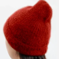 Femme CT Plage Bonnets-C.T.plage - Bonnet Laine - Rouge