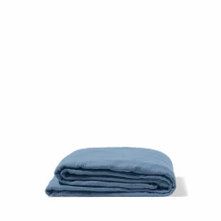 2100 GAZEX Draps Plats-Drap plat en gaze de coton - Bleu Zinc