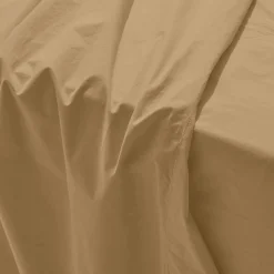 1700 COTEX Draps Plats-Drap plat en percale de coton - Brun Sarrasin