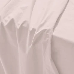1700 COTEX Draps Plats-Drap plat en percale de coton - Rosé Poudré
