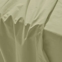 1700 COTEX Draps Plats-Drap plat en percale de coton - Vert Sauge