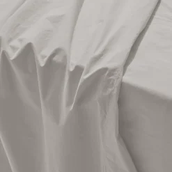 1700 COTEX Draps Plats-Drap plat en percale de coton - Gris Pavot