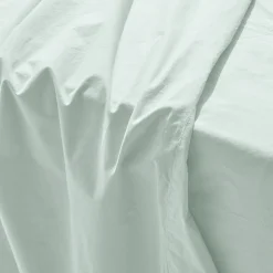 1700 COTEX Draps Plats-Drap plat en percale de coton - Bleu d'Eau
