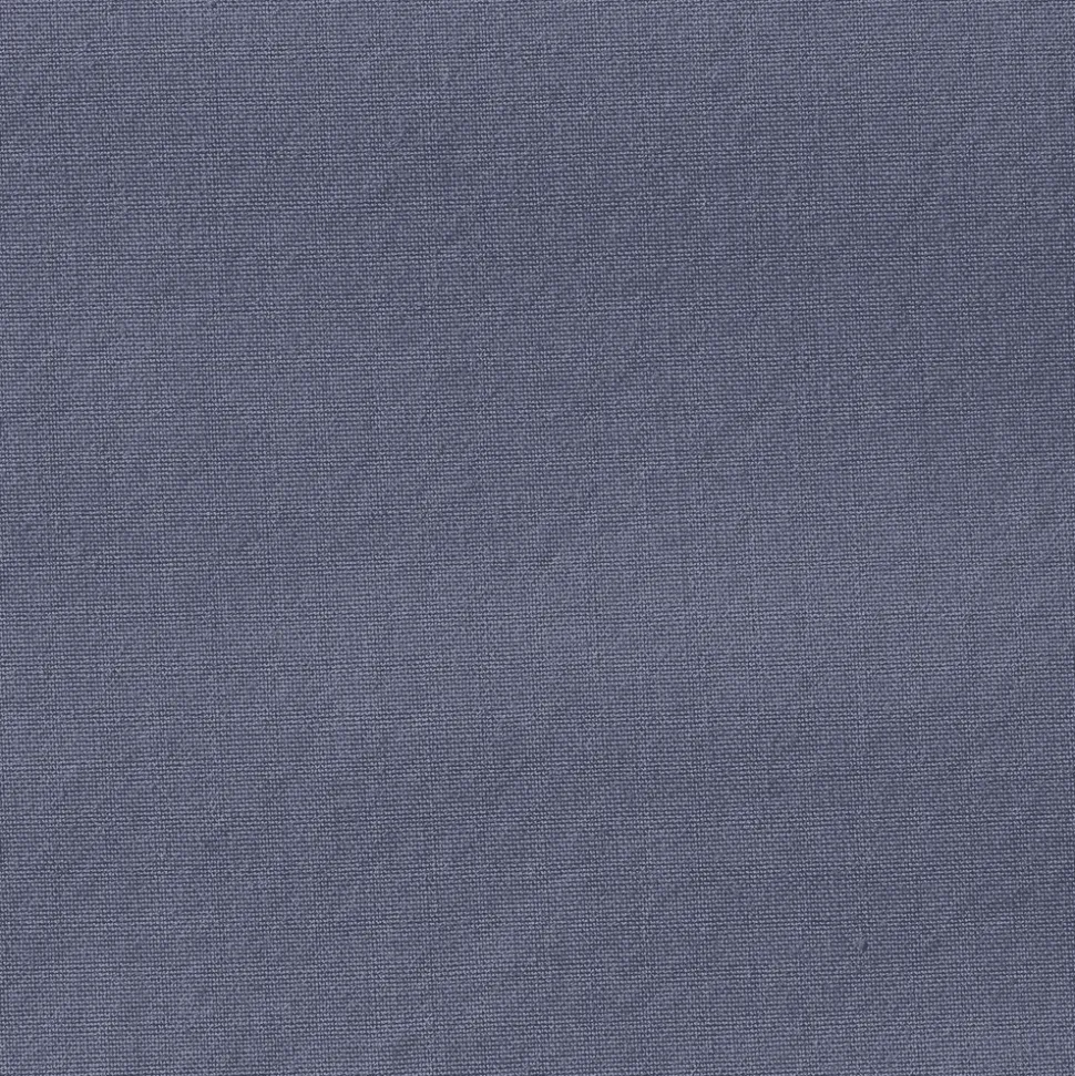 #N/A Draps Plats-Drap plat en percale de coton - Bleu d'Orage