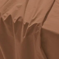 1700 COTEX Draps Plats-Drap plat en percale de coton - Brun