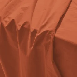1700 COTEX Draps Plats-Drap plat en percale de coton - Rouge Ocre