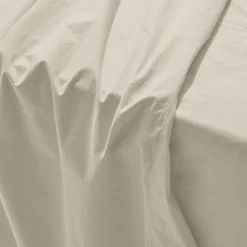 1700 COTEX Maison De Campagne|Draps Plats-Drap plat en percale de coton - Beige Dune