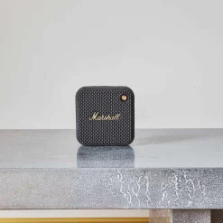 1709 ASCENDEO High-tech-Enceinte portable Willen Black & Brass - Marshall