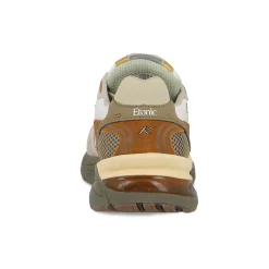 Femme Etonic Baskets-- Baskets Kendari Leaf - Blanc & Moutarde
