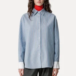 Femme Forte_Forte Chemises-- Chemise rayé - Bleu