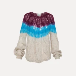 Femme Forte_Forte Mailles-- Pull - Turquoise