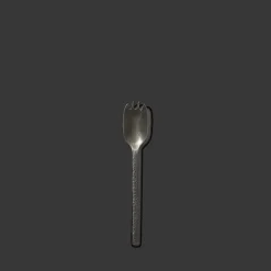 259 SERAX Couverts|Fourchettes-Fourchette apéro en métal martelé - Anthracite - La Nouvelle Table