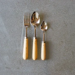 649 PALLARES SOLSONA Fourchettes-Fourchette avec manche en buis - Naturel