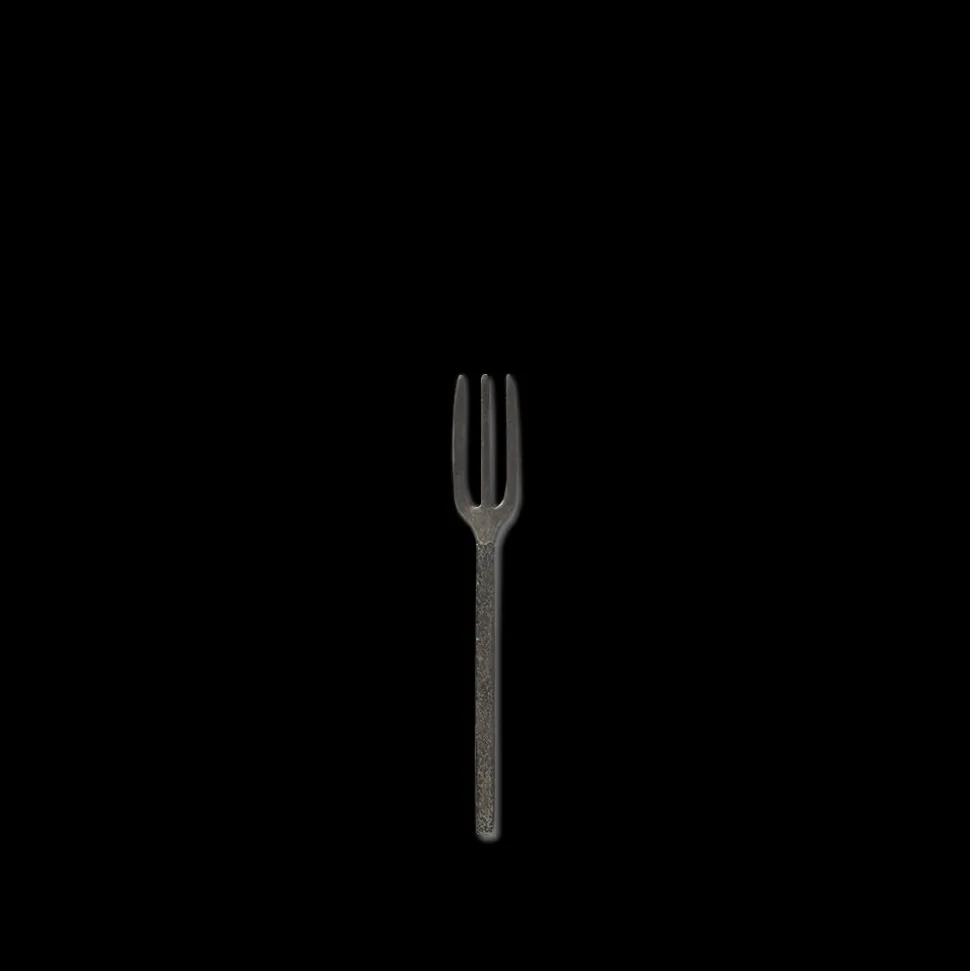 259 SERAX Couverts|Fourchettes-Fourchette en métal martelé - Anthracite - La Nouvelle Table