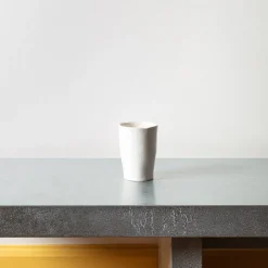 1636 DEARTIS Verres À Eau-Gobelet en grès verni - Crème