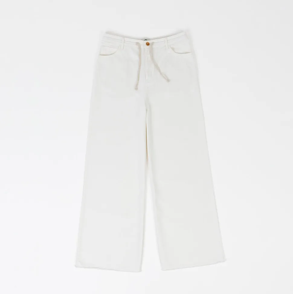 Femme HAPPY HAUS Pantalons-- Pantalon Oversize - Blanc