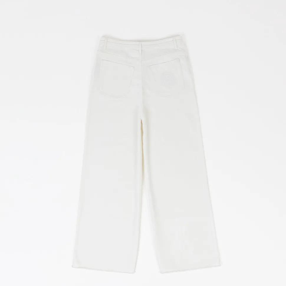 Femme HAPPY HAUS Pantalons-- Pantalon Oversize - Blanc