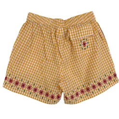 Homme Harago Shorts-- Short brodé - Jaune