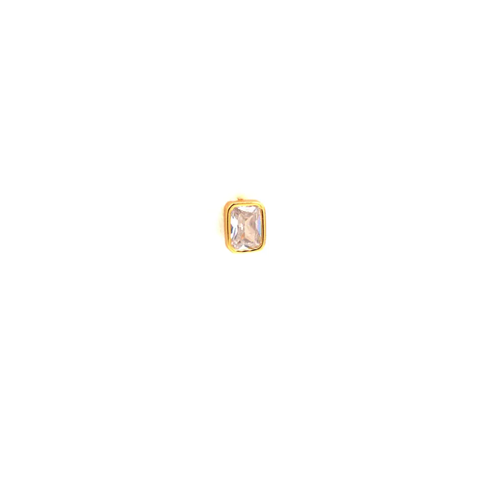Femme Harpie Boucles D'oreilles-- Puce d'oreille Zircon - Blanc