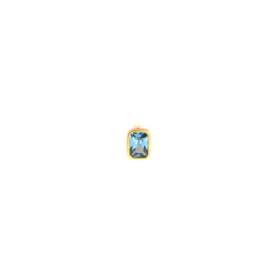 Femme Harpie Boucles D'oreilles-- Puce d'oreille Zircon - Bleu