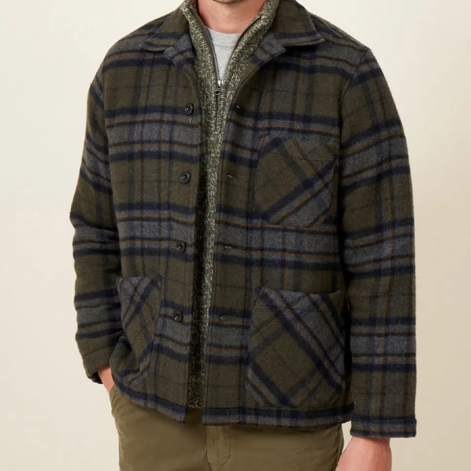 Homme HARTFORD L'esprit Merci|Vestes-- Veste Perry - Vert Fôret